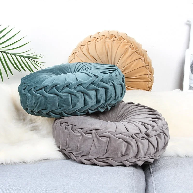 Coussin Rond Gris Coussin Rond Gris