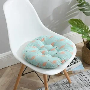 Coussin De Chaise Rond Turquoise
