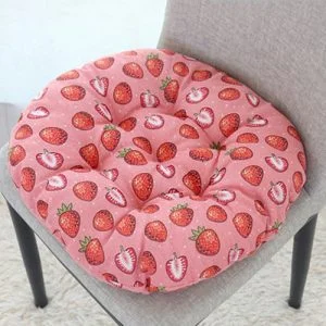 Coussin Rond Fraise