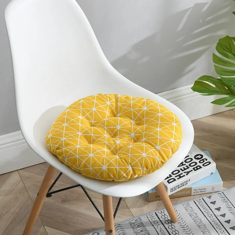 Coussin Rond Jaune Moutarde Coussin Rond Jaune Moutarde