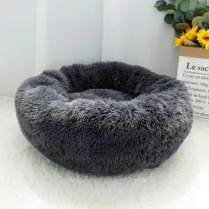 Coussin Rond Ultra-épais Pour Sol Ou Chaise – Confort Absolu En Velours Côtelé, 50 Cm, Gris Foncé